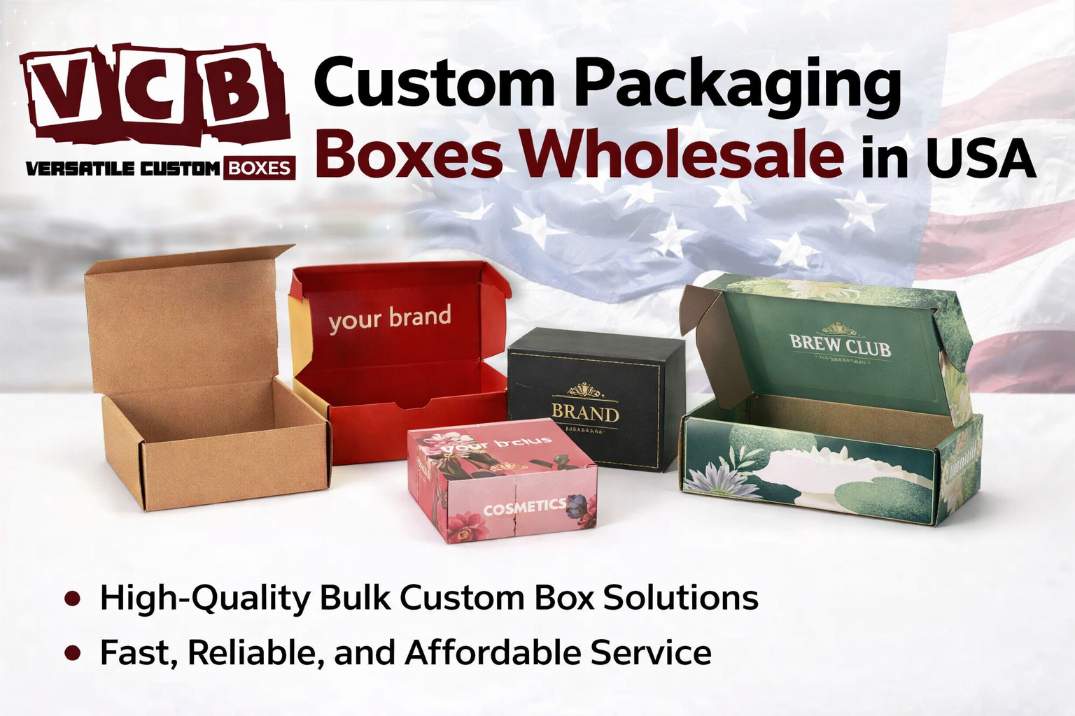 Custom Packaging Boxes Wholesale in USA