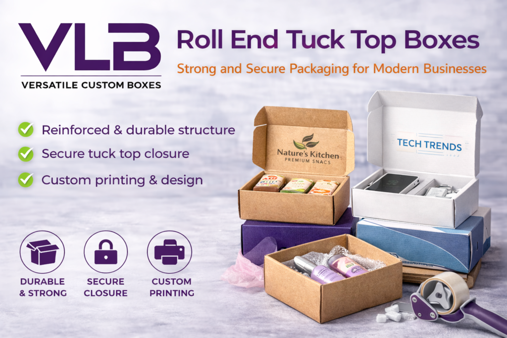 Durable roll end tuck top boxes