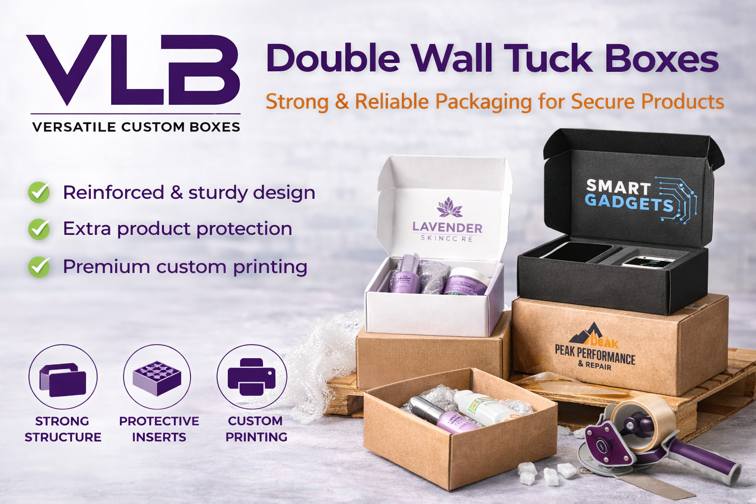 double wall tuck boxes